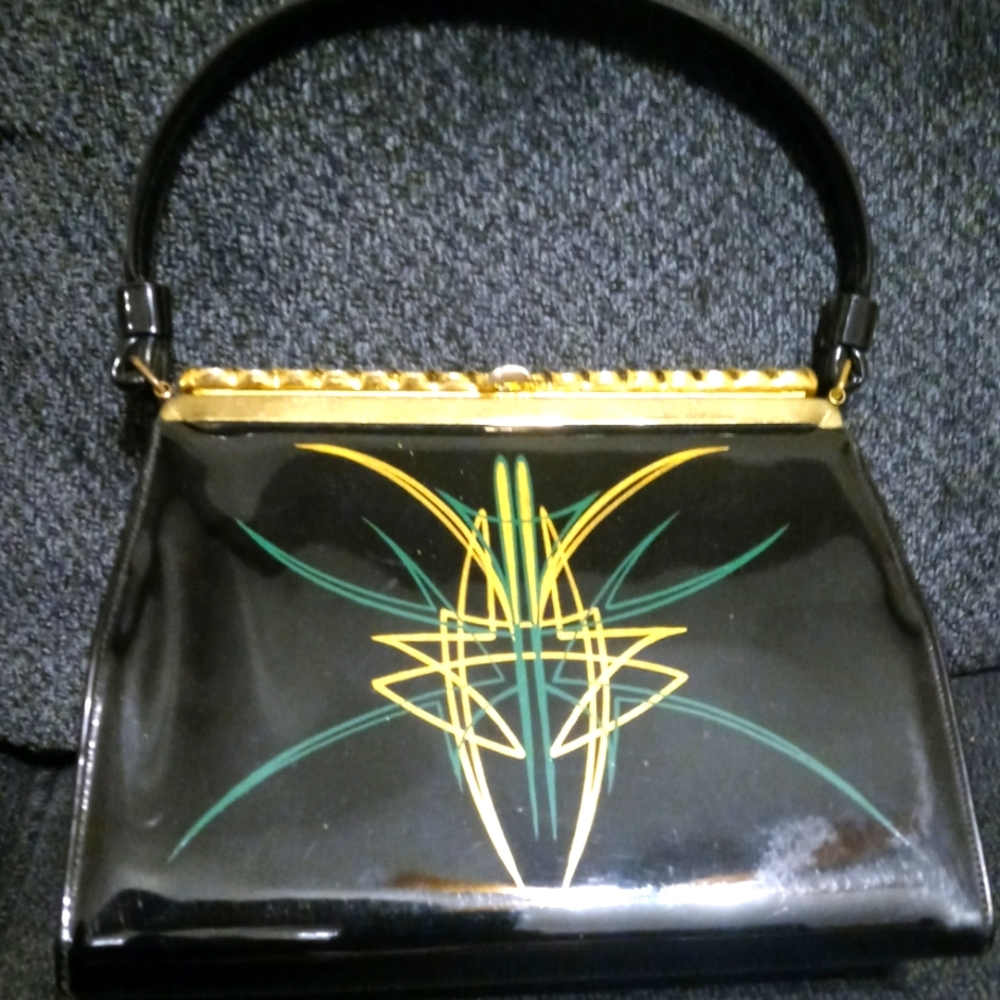 Vintage Purse with Custom Pin Striping